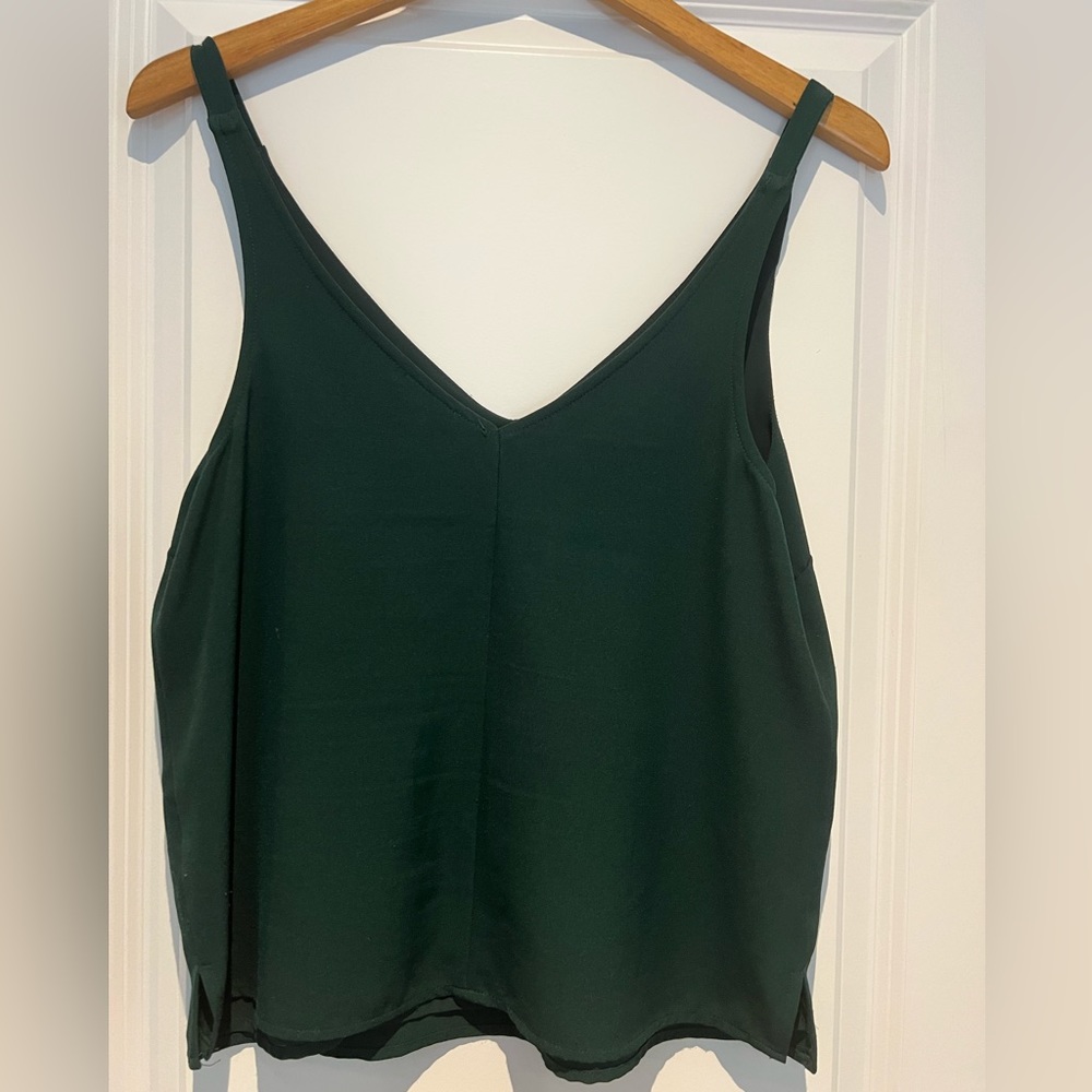 Dark Green Camisole Top